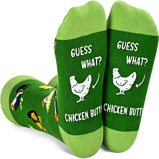 S-F7.1 SOCK2424-033 Pair of Socks Size 38-45 Chicken