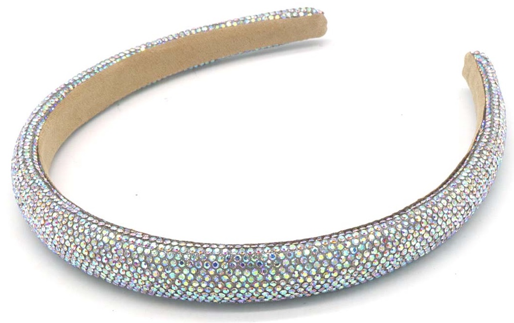 K-A6.1 H2458-013-2 Headband Crystals 1.8cm White AB