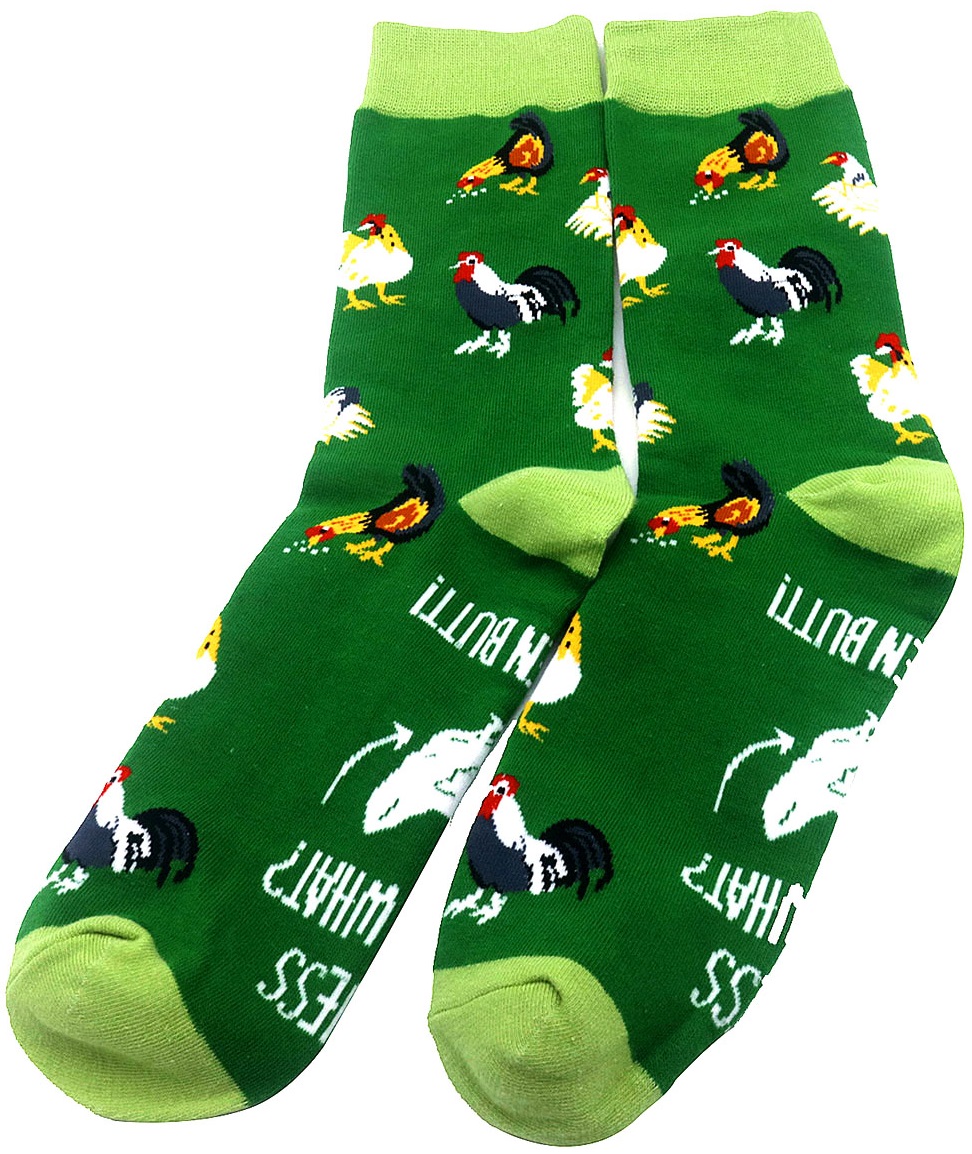 S-F7.1 SOCK2424-033 Pair of Socks Size 38-45 Chicken