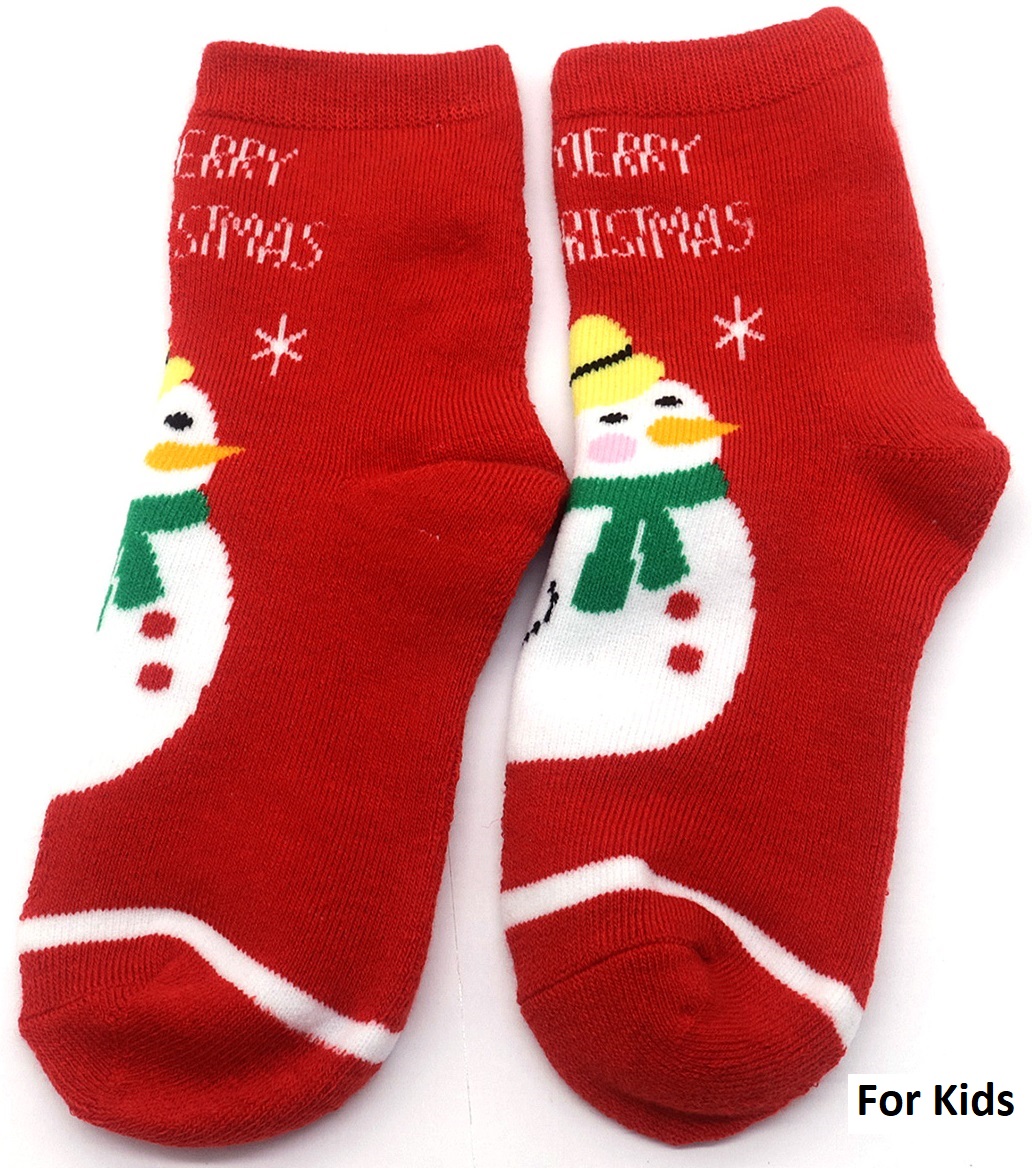 S-C4.3 SOCK2359-001-3 No.2 Chirstmas Size 33-38 For Kids