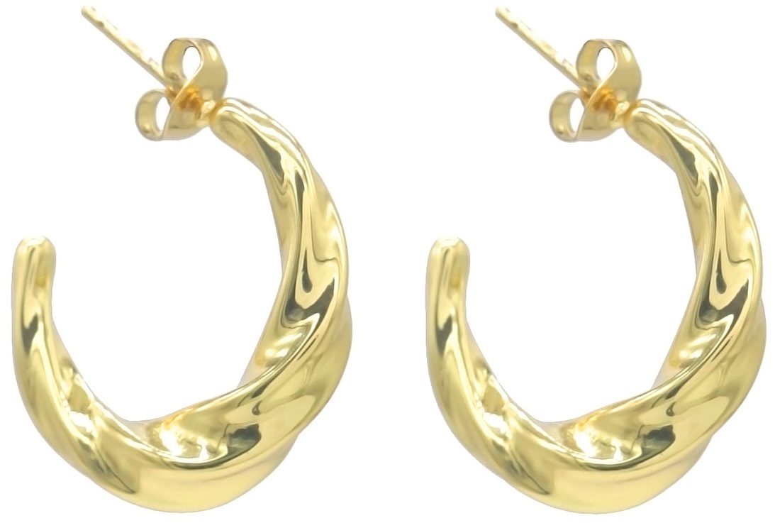 E-E26.1 E126-104G S. Steel Earrings 2.5cm