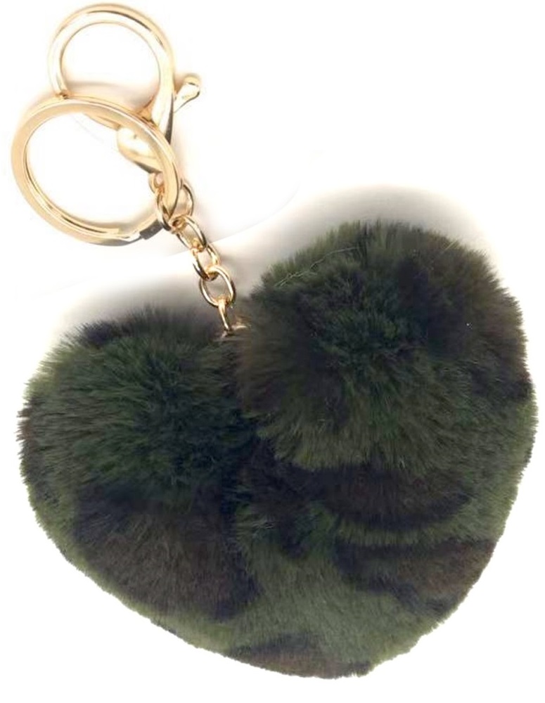 X-M1.1 KY2403-169-4 Fluffy Keychain 10cm Heart