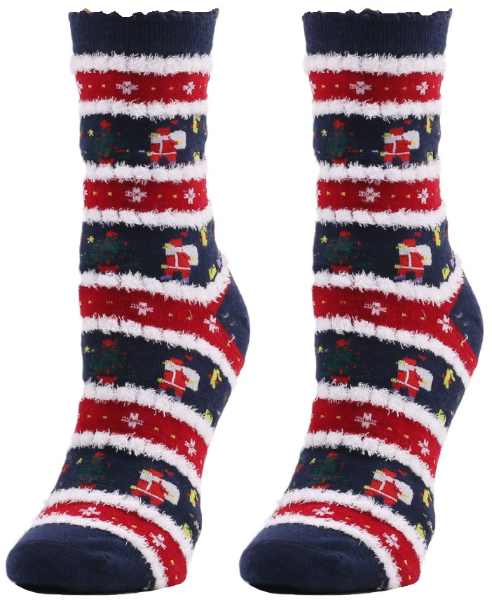 S-G3.3  SOCK2438-099 Pair of Socks Size 38-45 Christmas