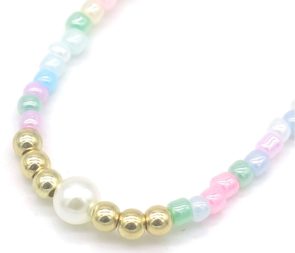 I-D7.1 N2375-071-2 Necklace for Kids Pearl Multi