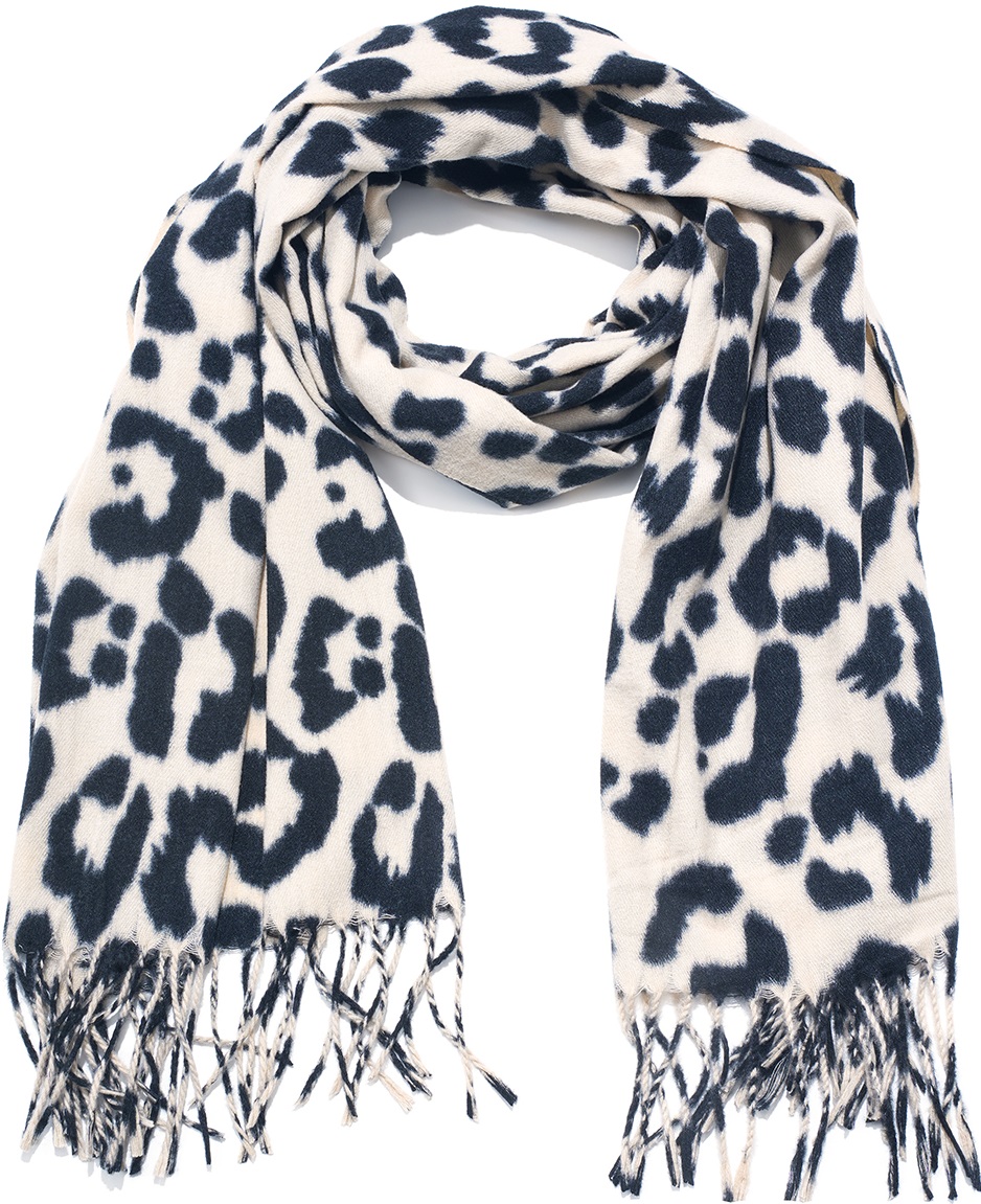 Q-L2.1  SCARF405-644-3 Scarf Leopard180x70cm