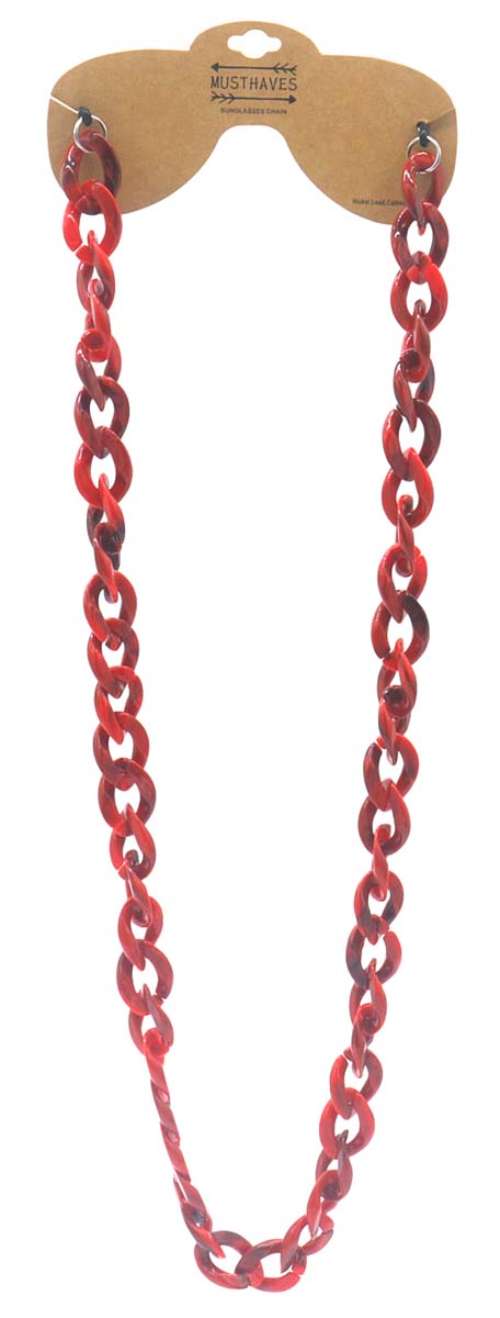 H-D23.2  GL004-101-14 Sunglass Chain Red