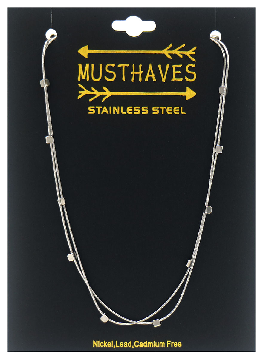 H-F11.2 N103-061S S. Steel Necklace Layered
