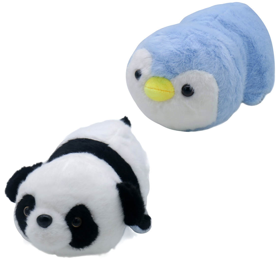 Y-C3.1 TOY939-004-3 Reversible Plush 25cm Panda - Penguin