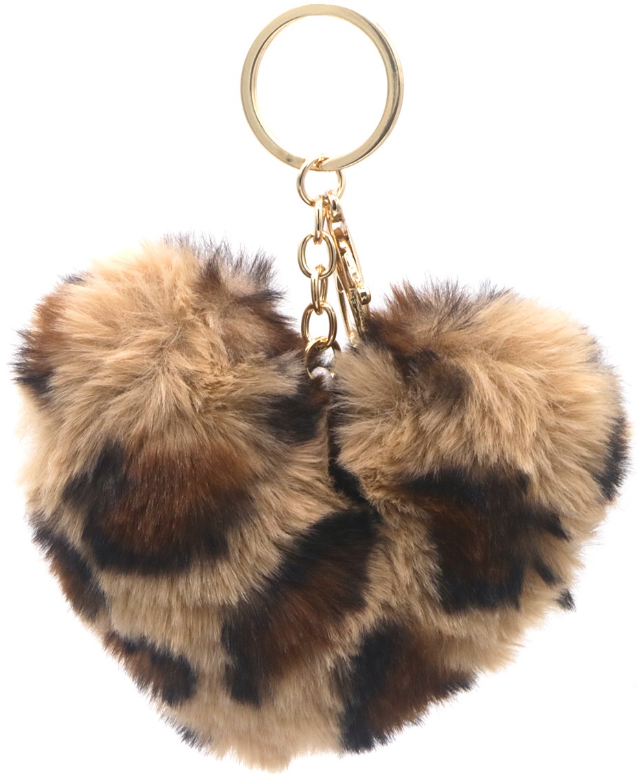 X-N6.2 KY2403-169-1 Fluffy Keychain 10cm Heart