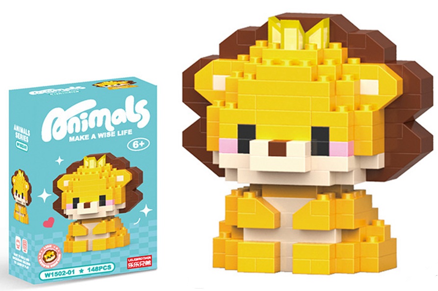 T-B3.2 W1502-1  Building Block Set Lion