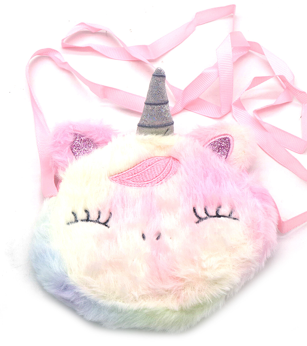 J-E1.1 WA2403-005-1 Plush Bag Unicorn 12cm