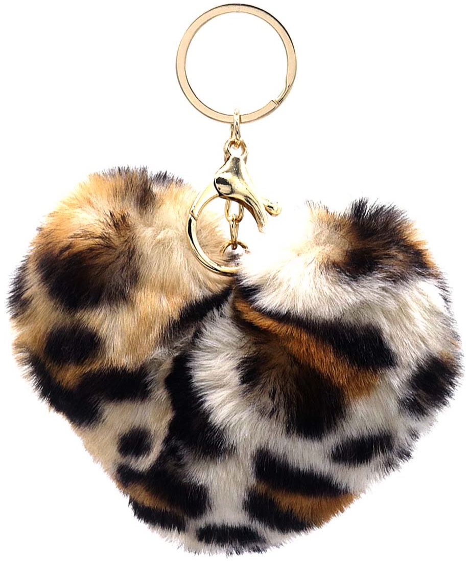 X-O4.2 KY2403-171 Fluffy Keychain 10cm Heart