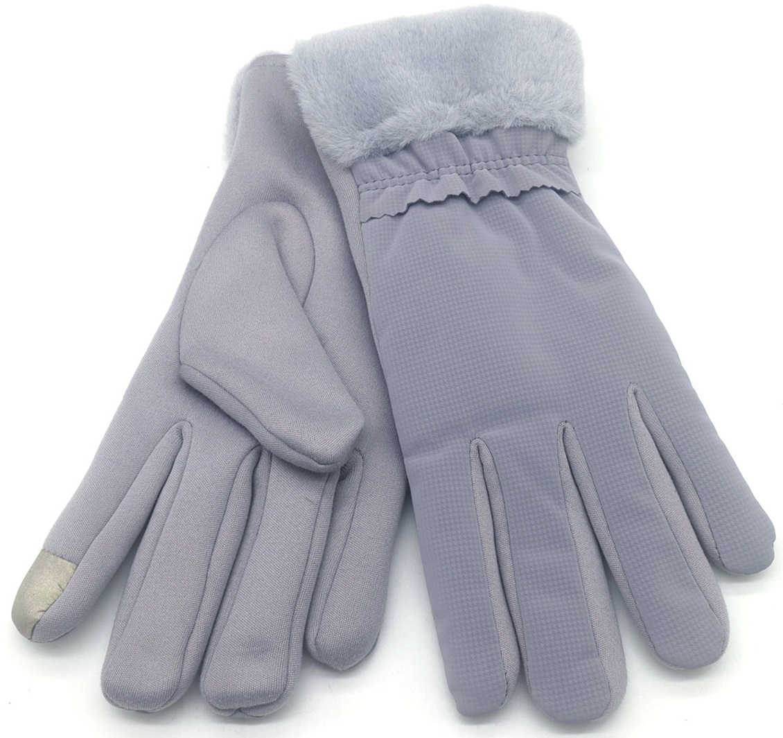 Q-N8.1 GLOVE703-031-3 Thick Winter Gloves Grey