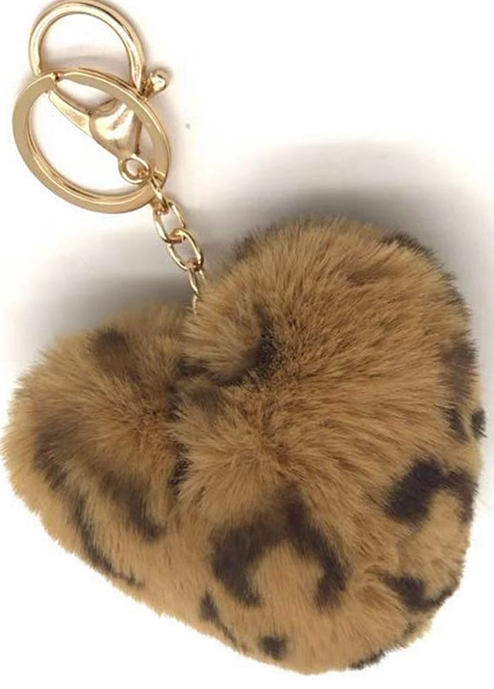 X-J1.2   KY2403-169-3 Fluffy Keychain 10cm Heart