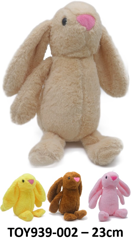 Y-E3.2 TOY939-002 Plush Rabbit 23cm - Mixed Colors - 1pc