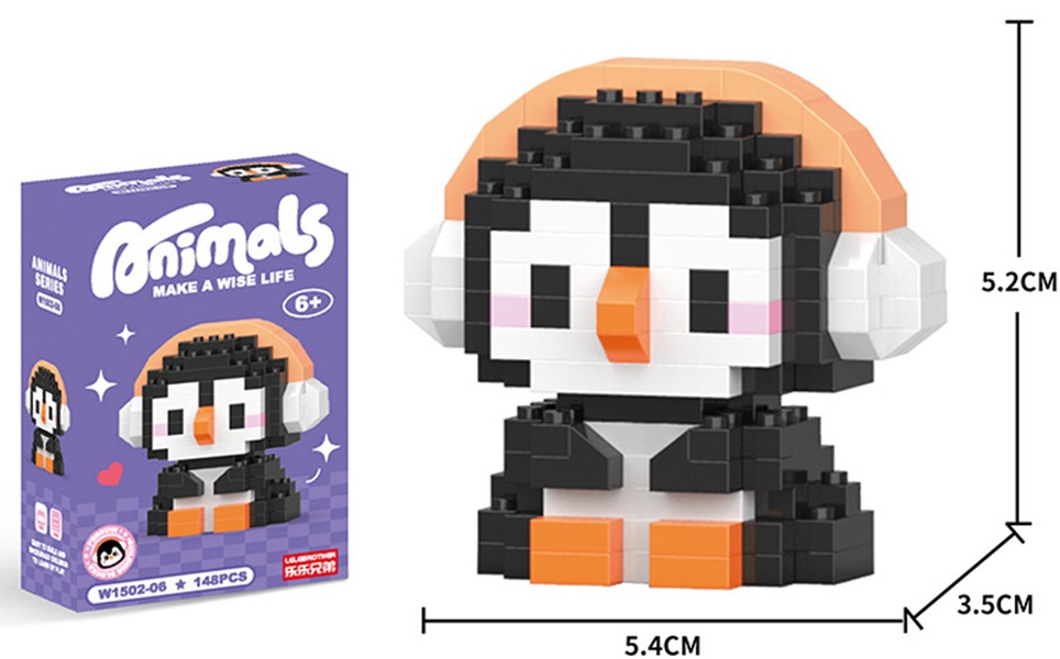 T-D7.2 W1502-06 Building Block Set Penguin