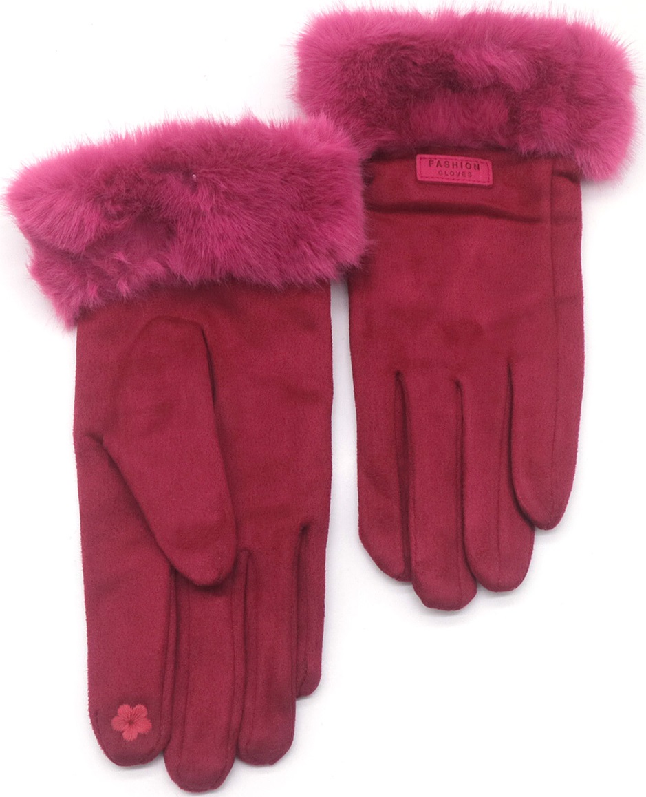 F-C23.2 GLOVE403-124-6 Gloves Faux Fur