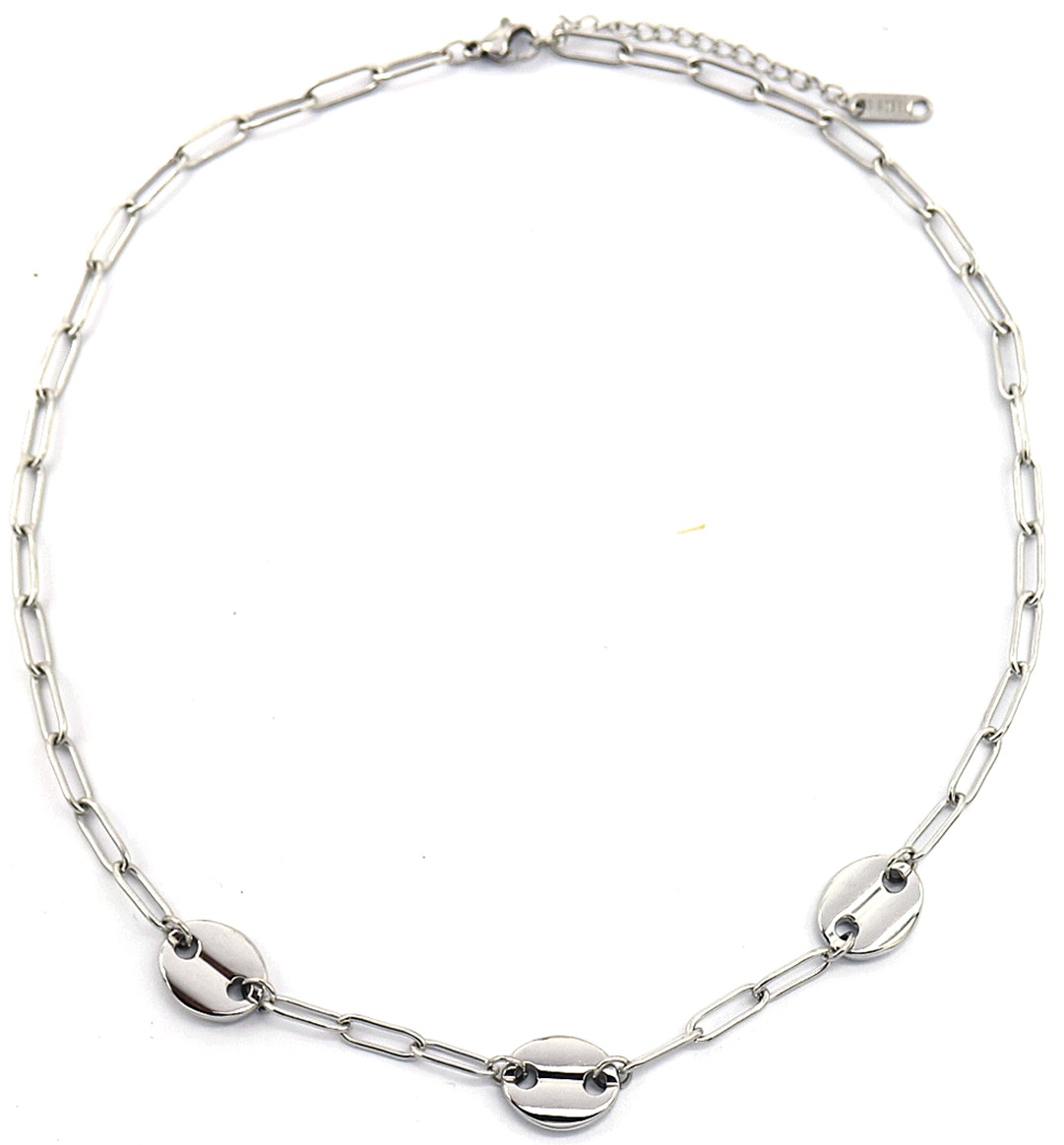 F-C21.3 N2033-022S S. Steel Chain Necklace Silver