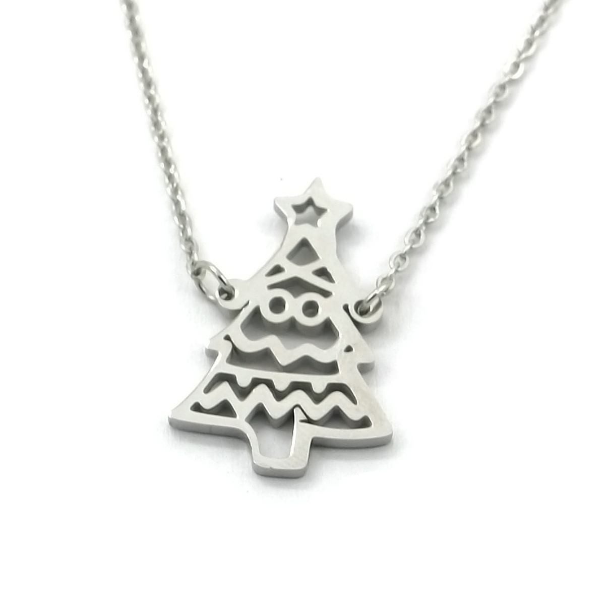 C-B2.3 N2263-031S S. Steel Necklace Christmas