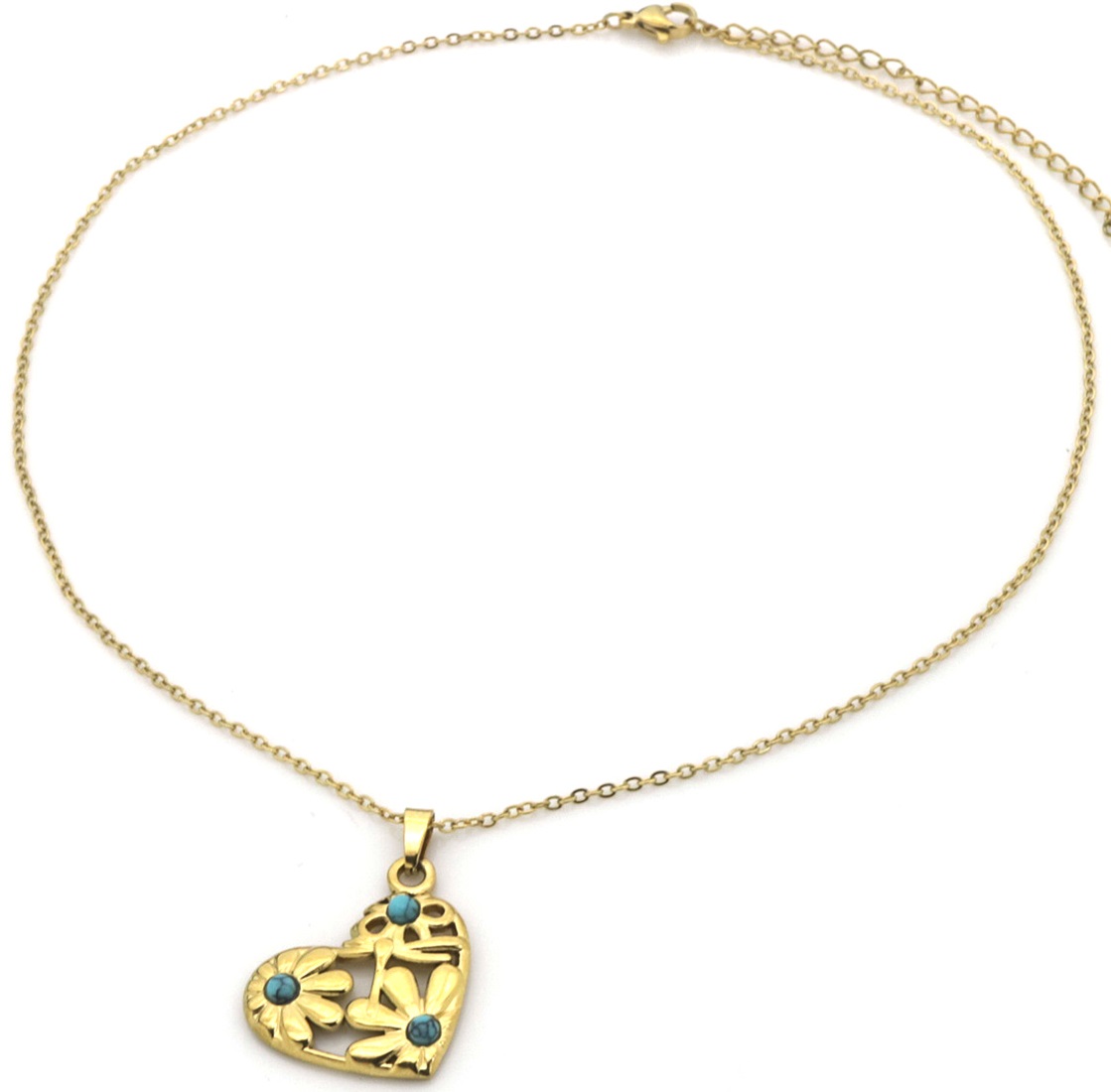 C-B16.2 N091-029G-1 S. Steel Necklace Heart