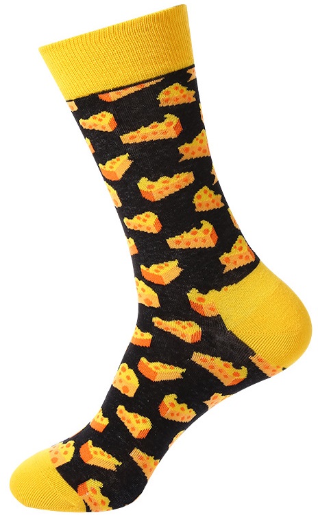 S-F7.1  H32 Pair Of Socks Size 36-43 Cheese