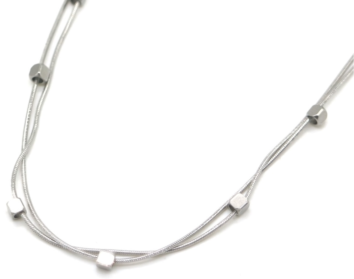 H-F11.2 N103-061S S. Steel Necklace Layered