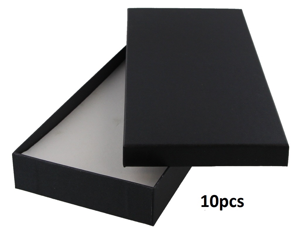 L-B5.2 220554 Gift Box for Jewelry 21x9.5x2.5cm Black - 10pcs