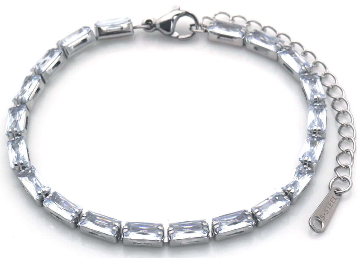 D-B17.1 B926-003S S. Steel Bracelet Crystals